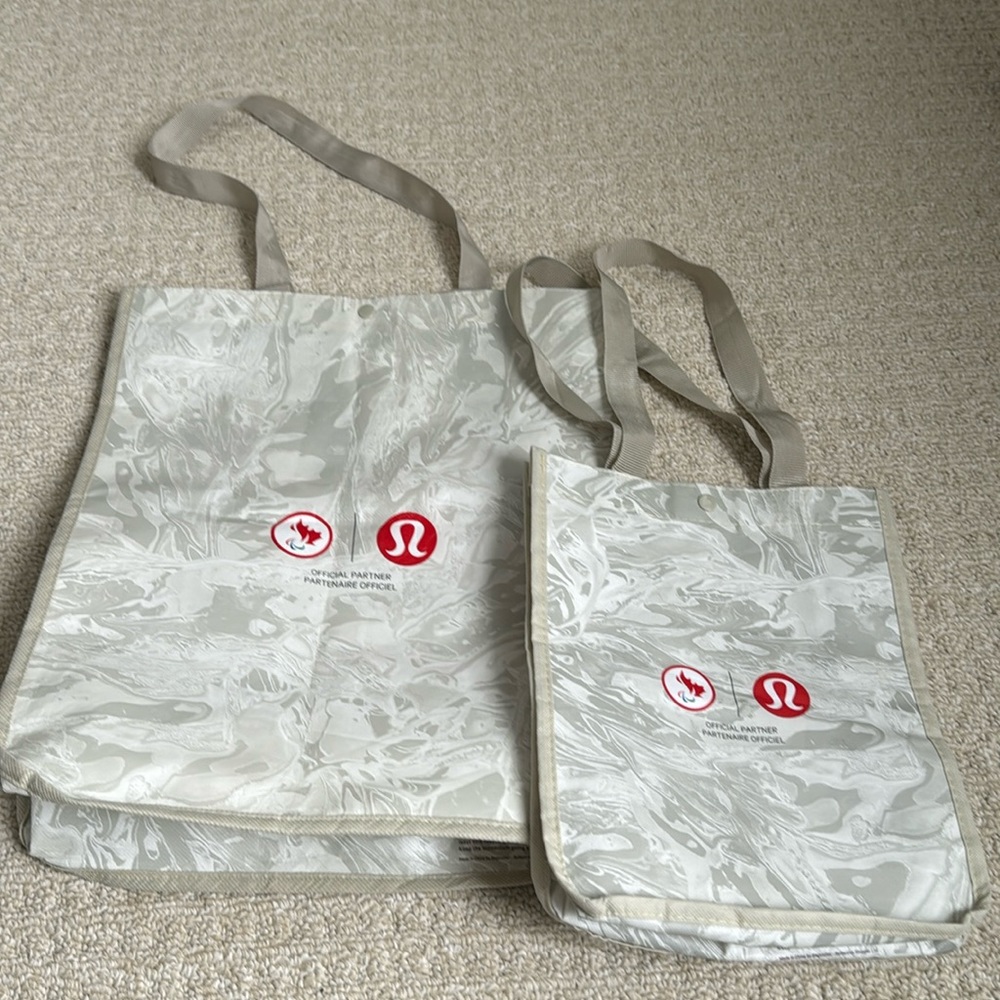 lululemon reusable 2 olympic team canada bags